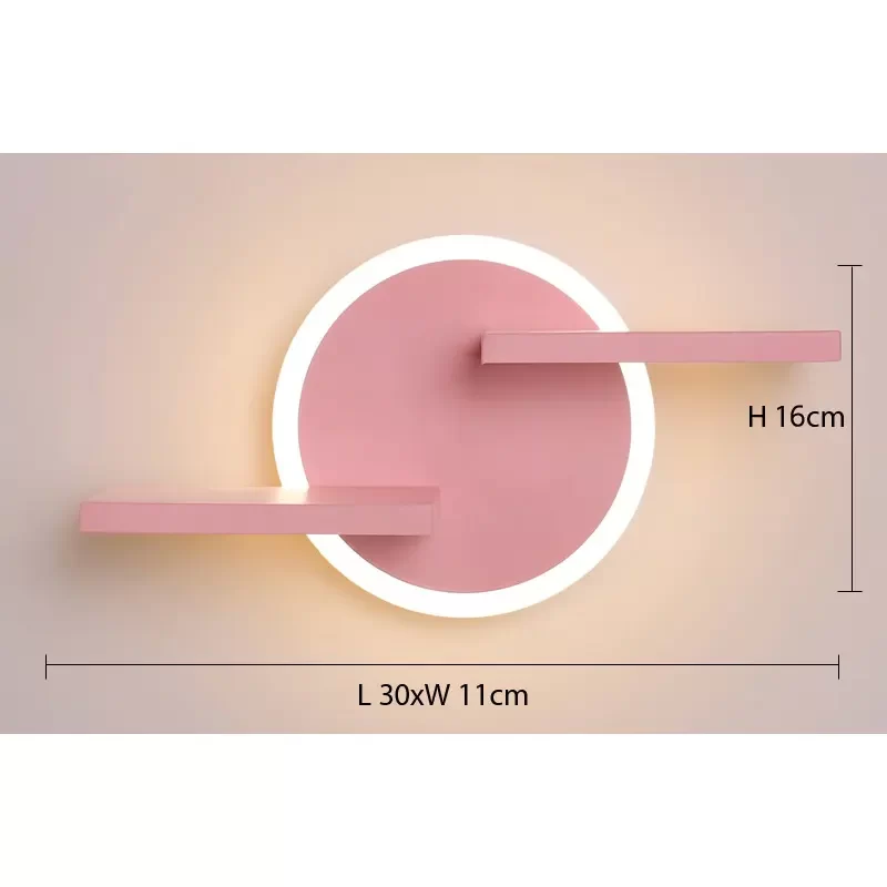 Décoration murale LED applique ronde dimensions