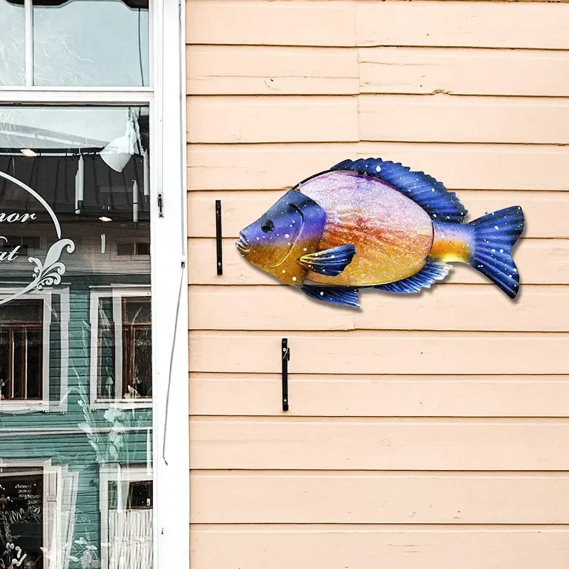 Décoration murale en métal poisson haute qualité